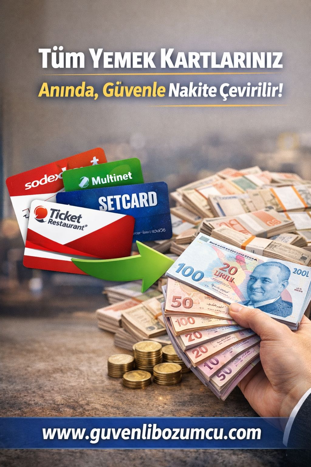 Yemek Kartları Nakite Çevrilir mi? Güvenli ve Hızlı Çözüm Yolları-2026